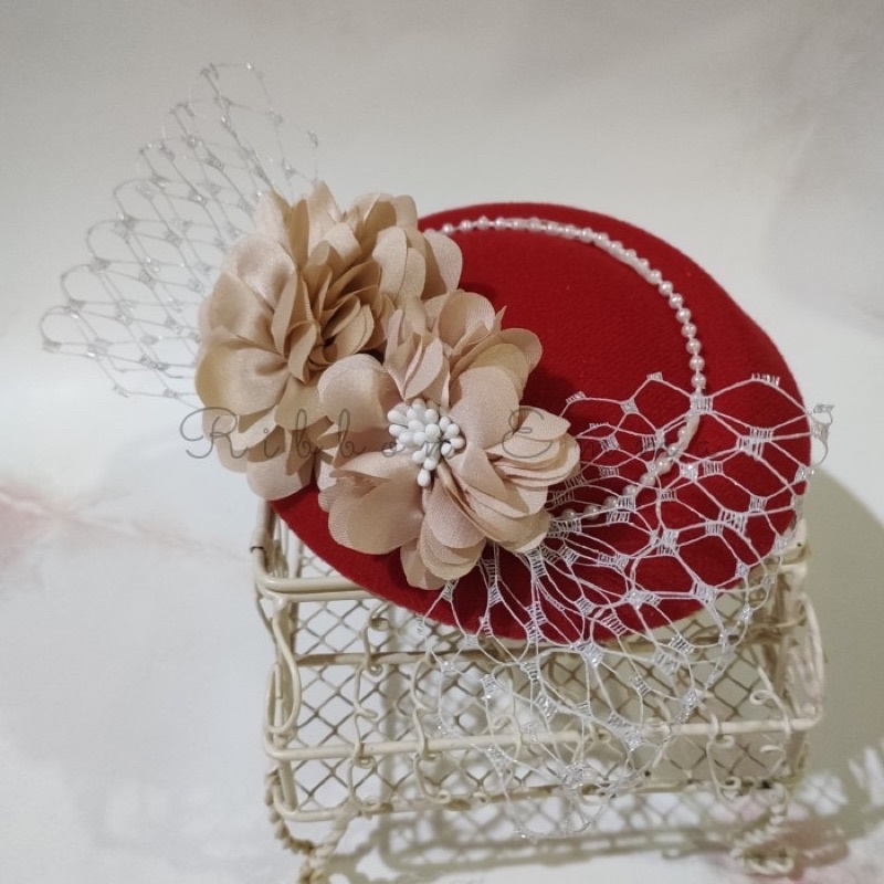 Fascinator hat Topi Fascinator Bando Topi Michiko Bondu Topi Anak Bando Bunga Topi Bunga Bandana Top