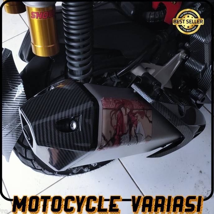 Paket cover knalpot + corong knalpot honda adv 150 carbon