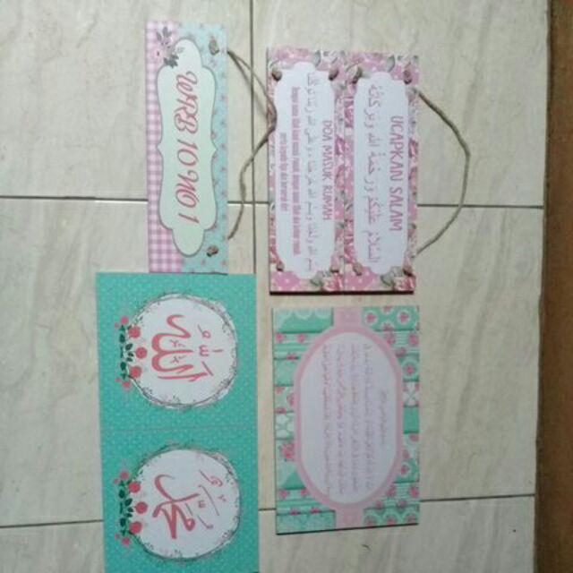 Wooden Projects Hiasan Dinding Islamic Ayat Kursi Shabbychic - Al123