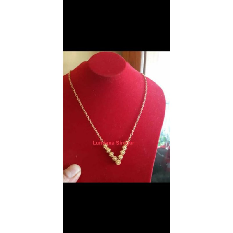 Kalung Matahari v 10 gr Mas LM London 24k 99,9% Lumiana Siregar Emas Toba