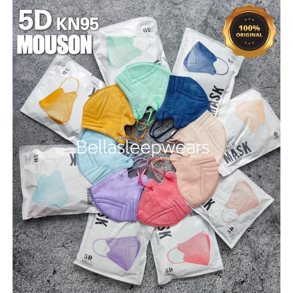 NEW 5D KN95 MOUSON - MASKER MOUSON KN95 5D 5PLY EMBOS - ORIGINAL BRANDS