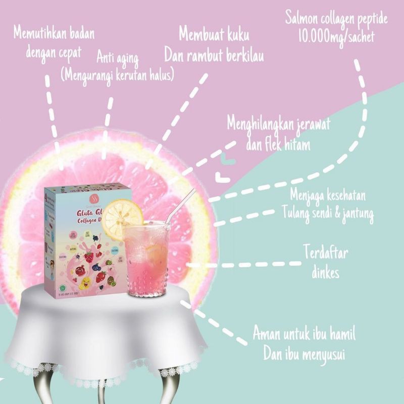 (FREE GIFT) Glutaglow collagen drink sondishop