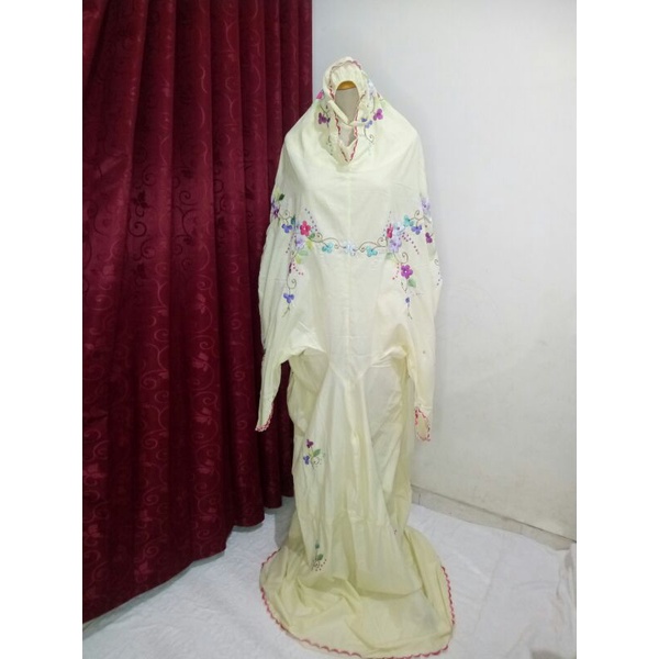 MUKENA DEWASA TERUSAN BORDIR / MUKENA DEWASA BORDIR