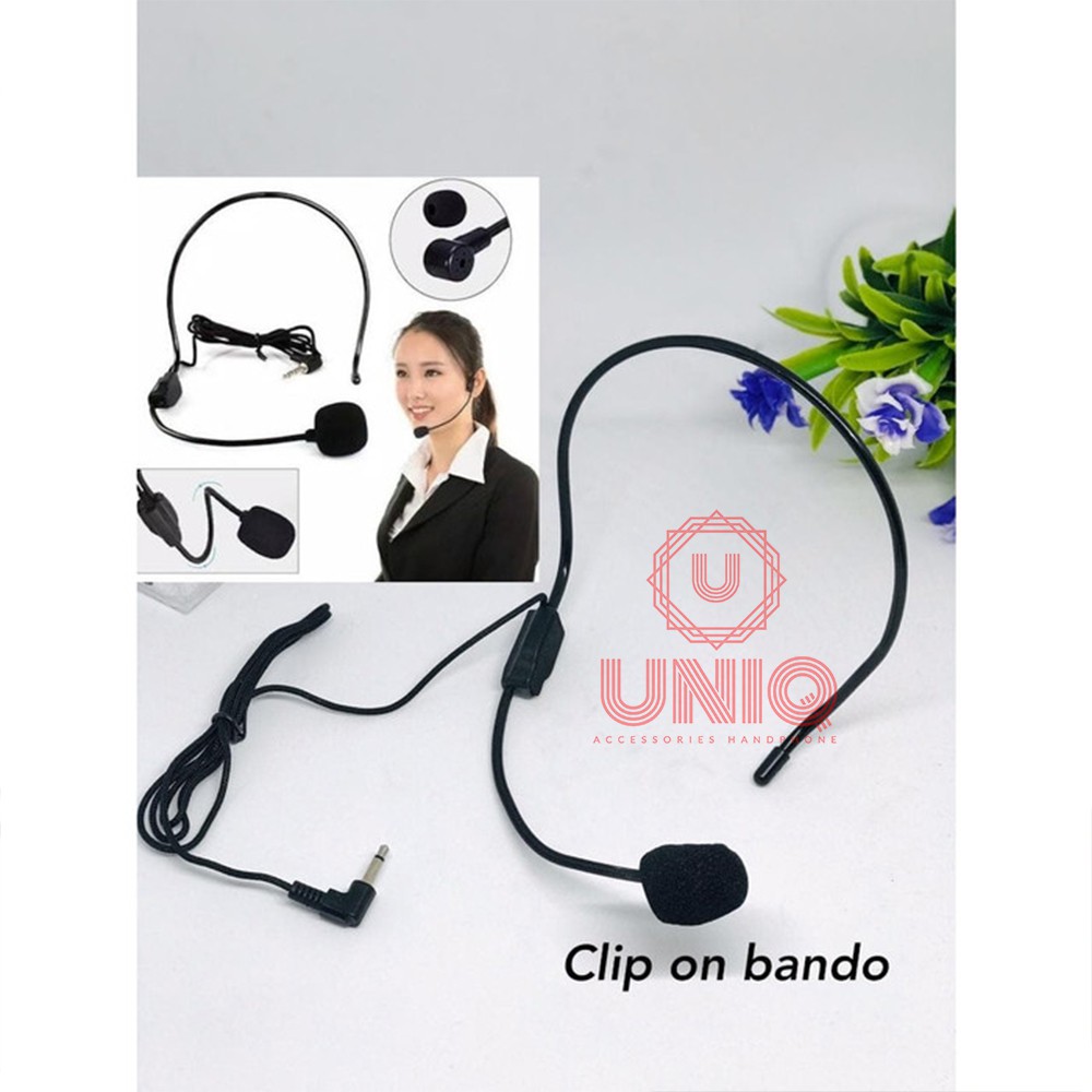 Microphone Mic Clip On Bando Headset Microphone Mic Clip On