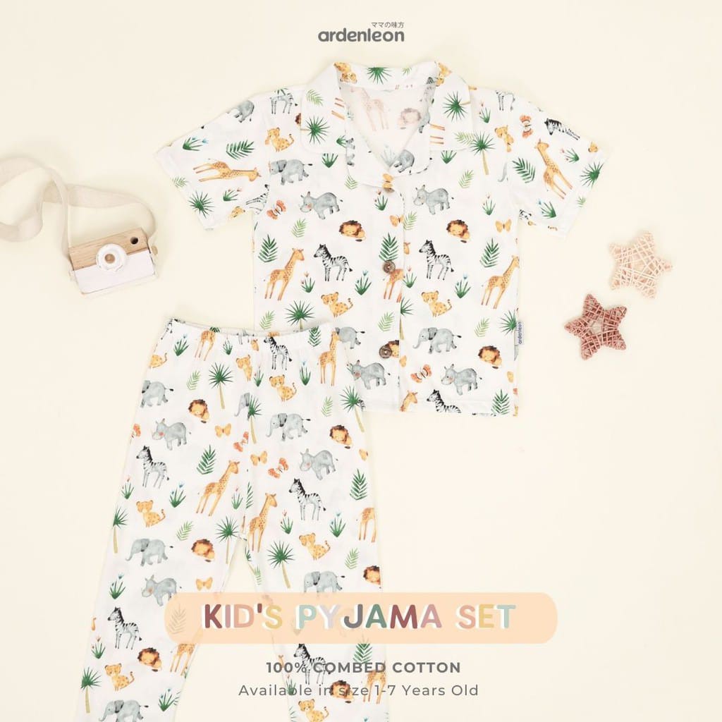 ARDENLEON kids piyama print set / baju tidur anak