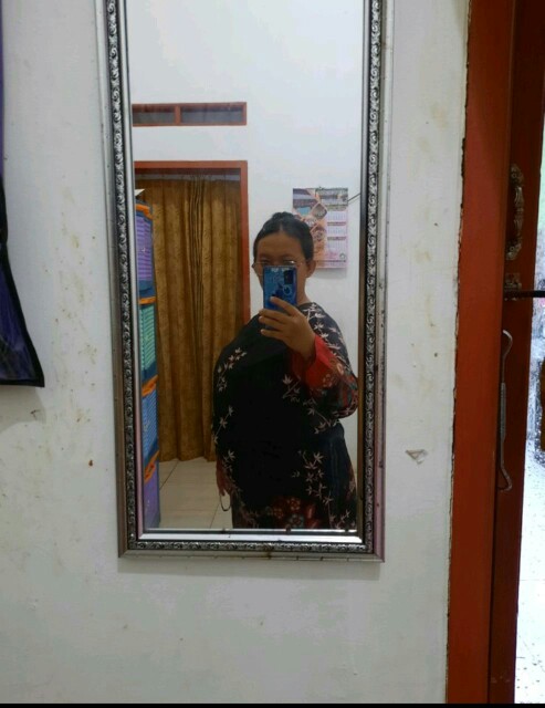 Batik Couple Keluarga Sania Ruffle Ori Ndoro Jowi Dnt Motif Sakura Merah Termurah Shopee