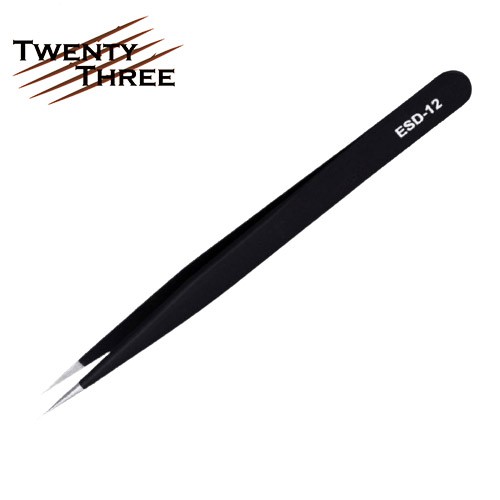 pinset tweezer lurus tumpul ESD-12 ESD12 ESD 12 tweezers mirip VETUS