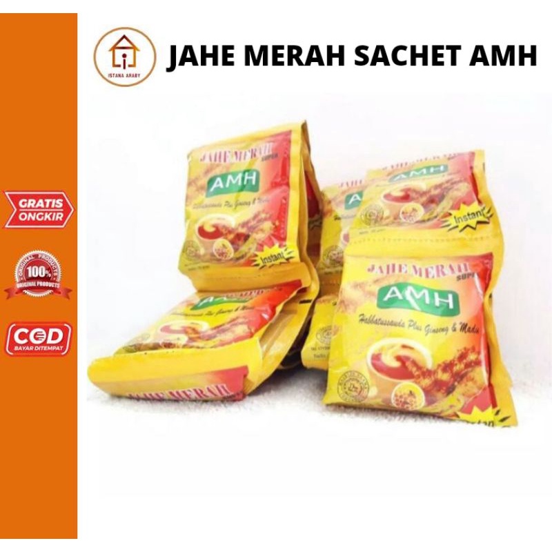 

AMH JAHE MERAH AMANAH SUPER SACHET/MENYEHATKAN/MENGHANGATKAN/JAHE MERAH TERLARIS