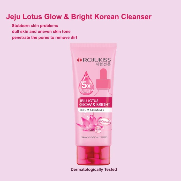 ROJUKISS Jeju Lotus Glow & Bright Korean Cleanser