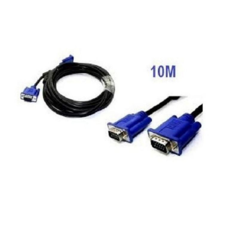 KABEL VGA 10 METER - KABEL VGA CPU 10METER BAGUS - KABEL RGB 10METER