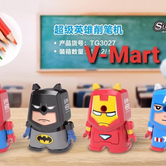 

Best Produk] Penserut Pensil Putar / Rautan Pensil Putar Super Hero