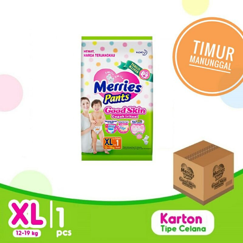 Merries Pants Good Skin XL isi 16 Renceng