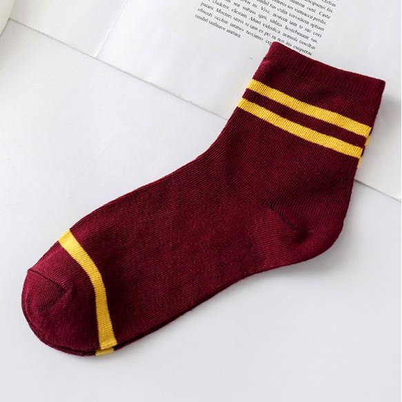 HC KAOS KAKI PANJANG 2 GARIS KAOS KAKI PANJANG MURAH IMPORT # BISA COD-HC8790 MAROON IMPORT