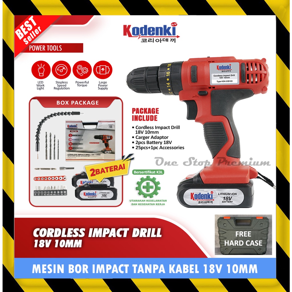 ALAT MESIN BOR OBENG TANGAN IMPACT IMPEK DRILL TEMBOK BETON BESI KAYU ALUMUNIUM ALUMINUM BATRE BATER