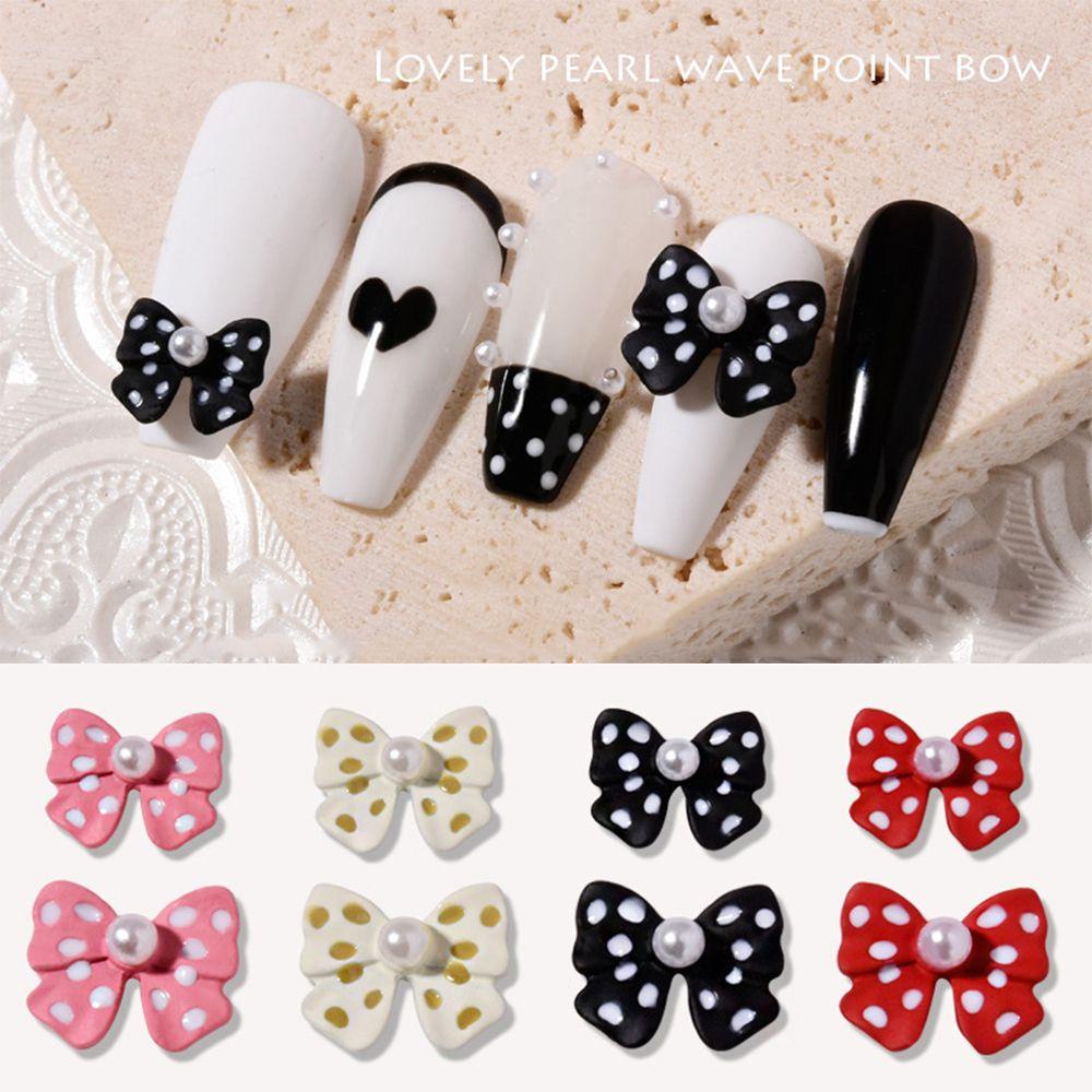 Ornamen Pita 3D Bahan Akrilik Untuk Dekorasi Nail Art