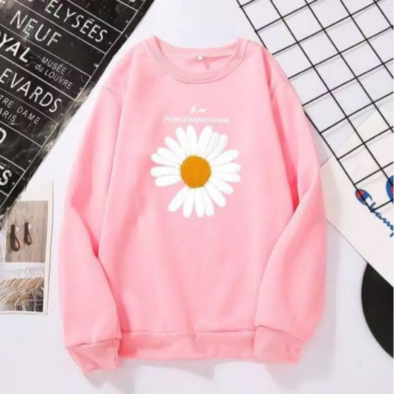 DISKON ONE DAISY SWEATER - sweater murah / sweater wanita / knitwear / knit sweater