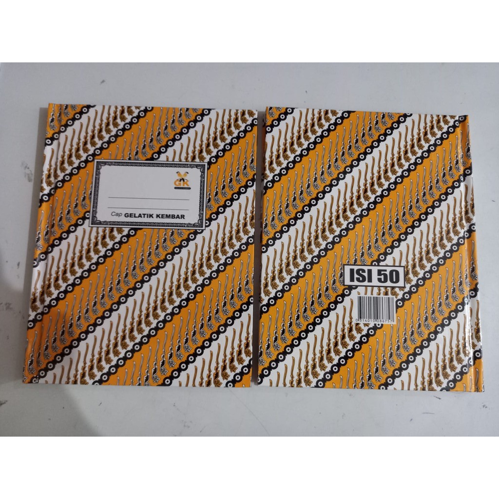 

BUKU TULIS BATIK UK. KWARTO CAP GELATIK KEMBAR ISI 50LBR