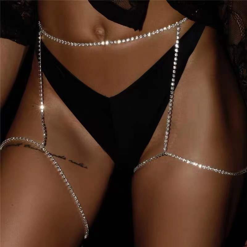 Sexy Body Thigh Chain Jewelry Lingerie 8319