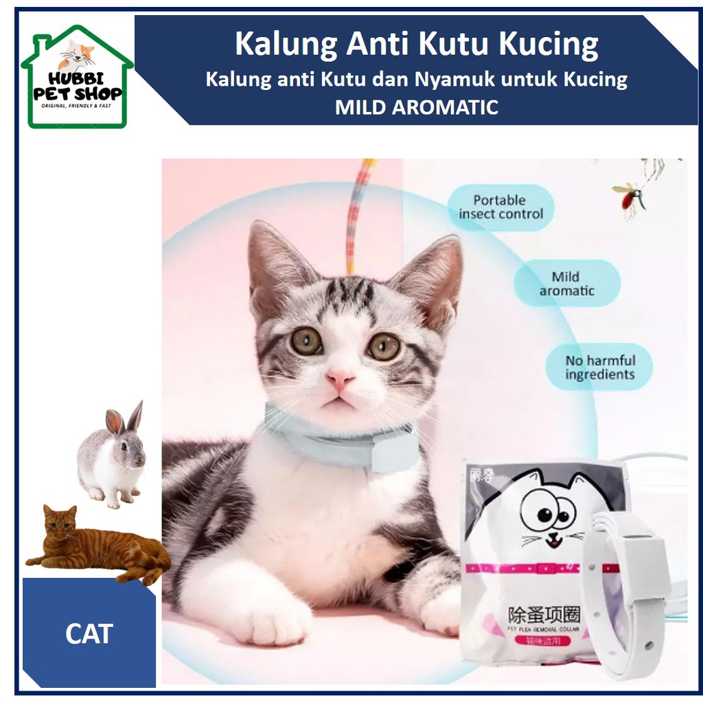 Kalung Kucing Anti Kutu Botonical Herbal Formula Aman untuk Kucing  Pet Collar anti Flea and Tick