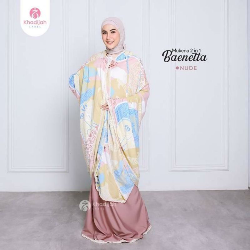 Khadijah Label - Mukena Jumbo Baenetta 2 In 1 All Size nude
