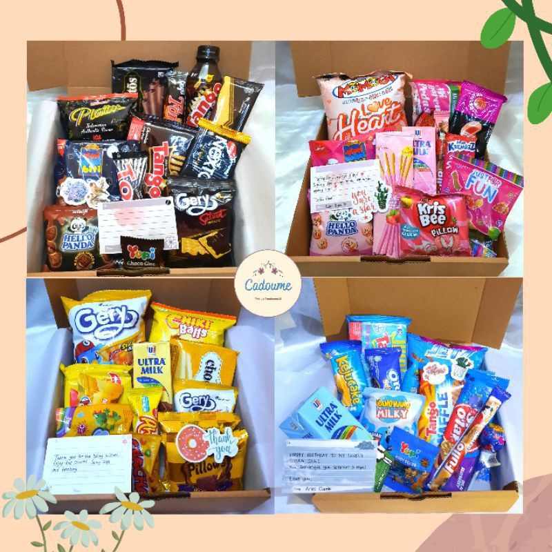 Snack Box/Gift Box/Gift Box Snack/Snack Hampers/Hampers Box Kekinian/Gift Box Custom/Snack Box Custo