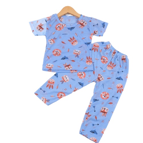 ZASKIYA - SETELAN ANAK UNISEX INDIAN / SET BAJU PENDEK &amp; PANJANG / KAOS ANAK UMUR