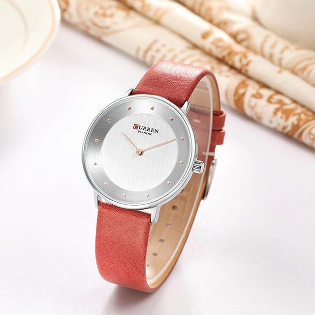 CURREN 9033 Jam Tangan Wanita Analog Tali Kulit WATCHKITE WKOS