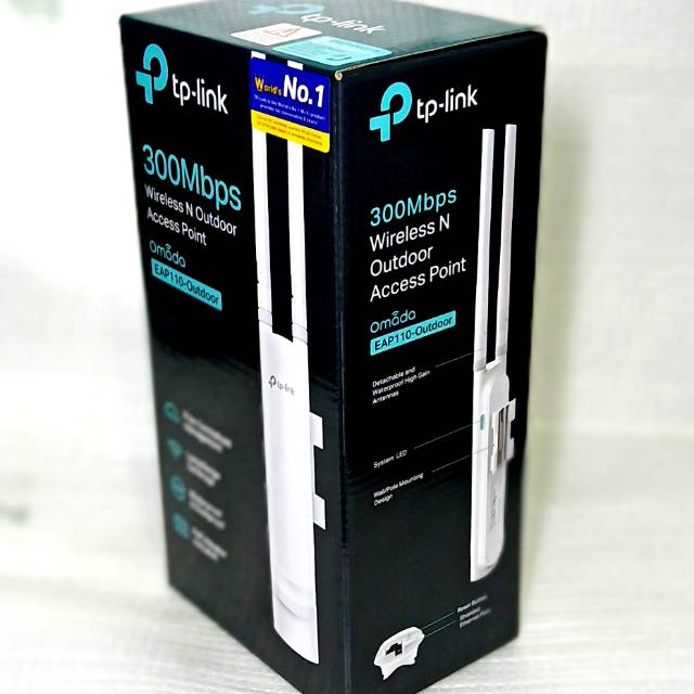 TP-Link EAP110-Outdoor 300Mbps WiFi Range Extender Perpanjang WiFi TPLINK