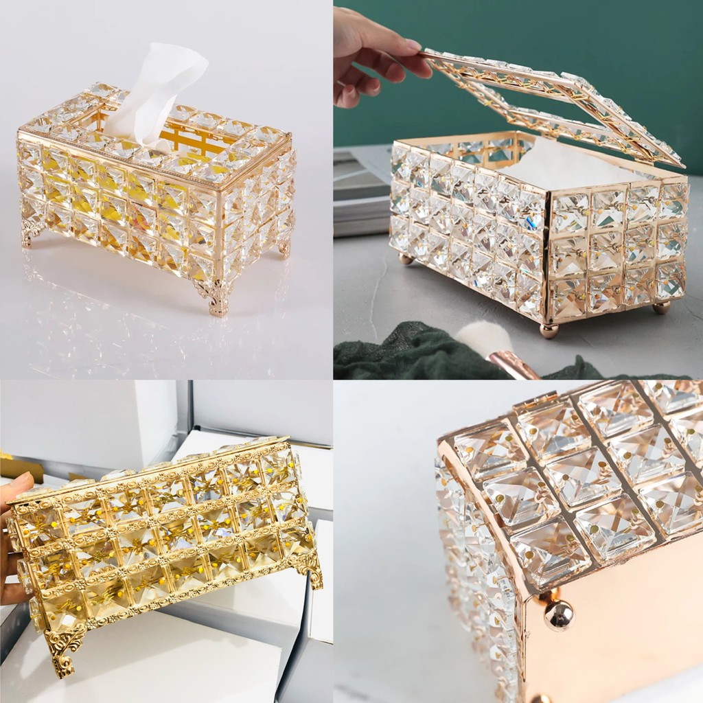 Crystal Box Tissue Mewah Kotak Crystal Tisu