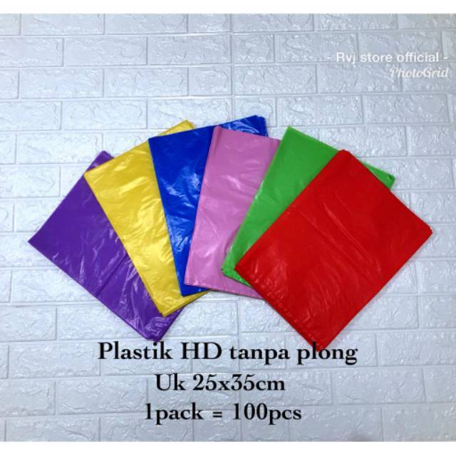 Jual Kantong Plastik Hd Tanpa Plong Polos 25x35 100pcs Indonesiashopee Indonesia 7358