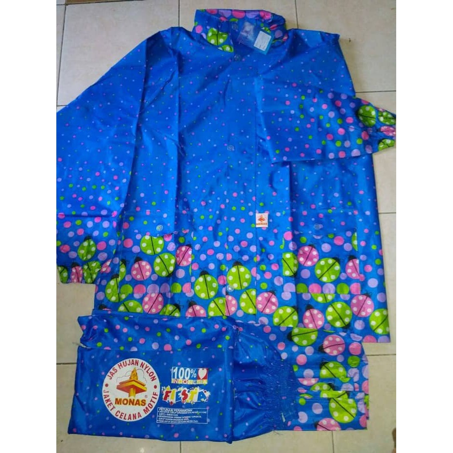 JAS HUJAN STELAN NYLON MONAS POLKADOT FIESTA