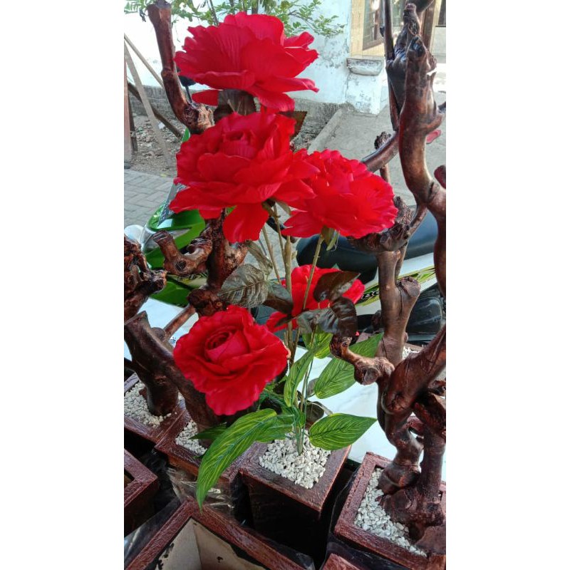 Bunga Hias/Bunga Sudut/Bunga Plastik/ Bunga sudut Mawar