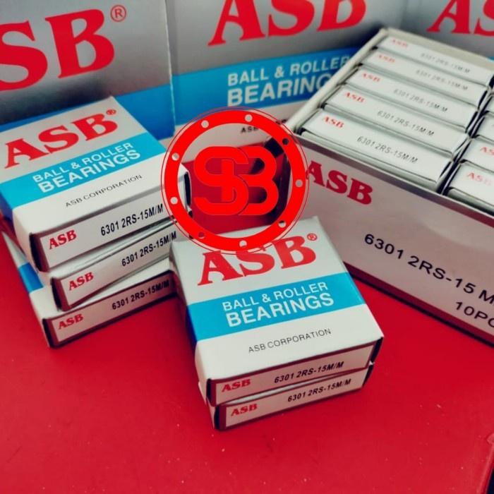 Bearing 6301 2RS 15mm ASB