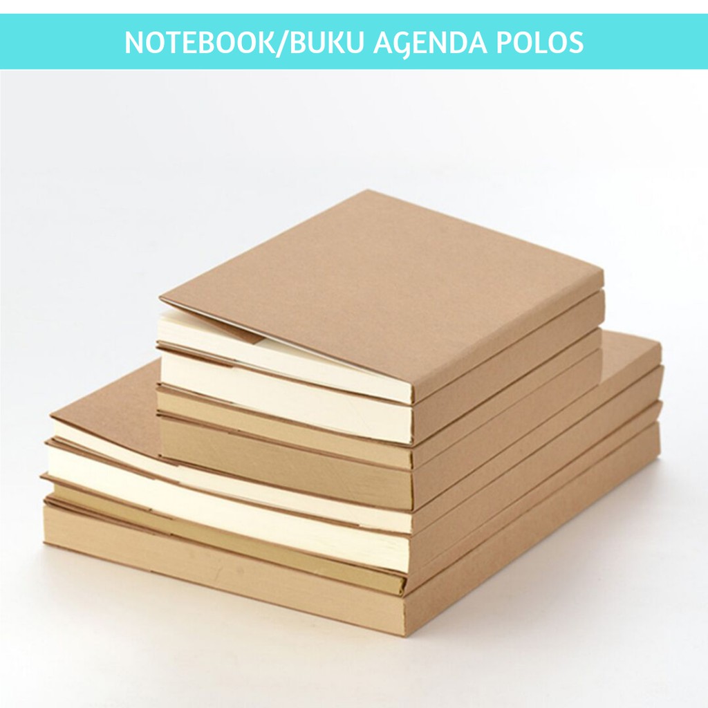 

BUKU AGENDA POLOS PUTIH DAN COKLAT BULLET JOURNAL DIARY 16K UKURAN 19X26.5 CM