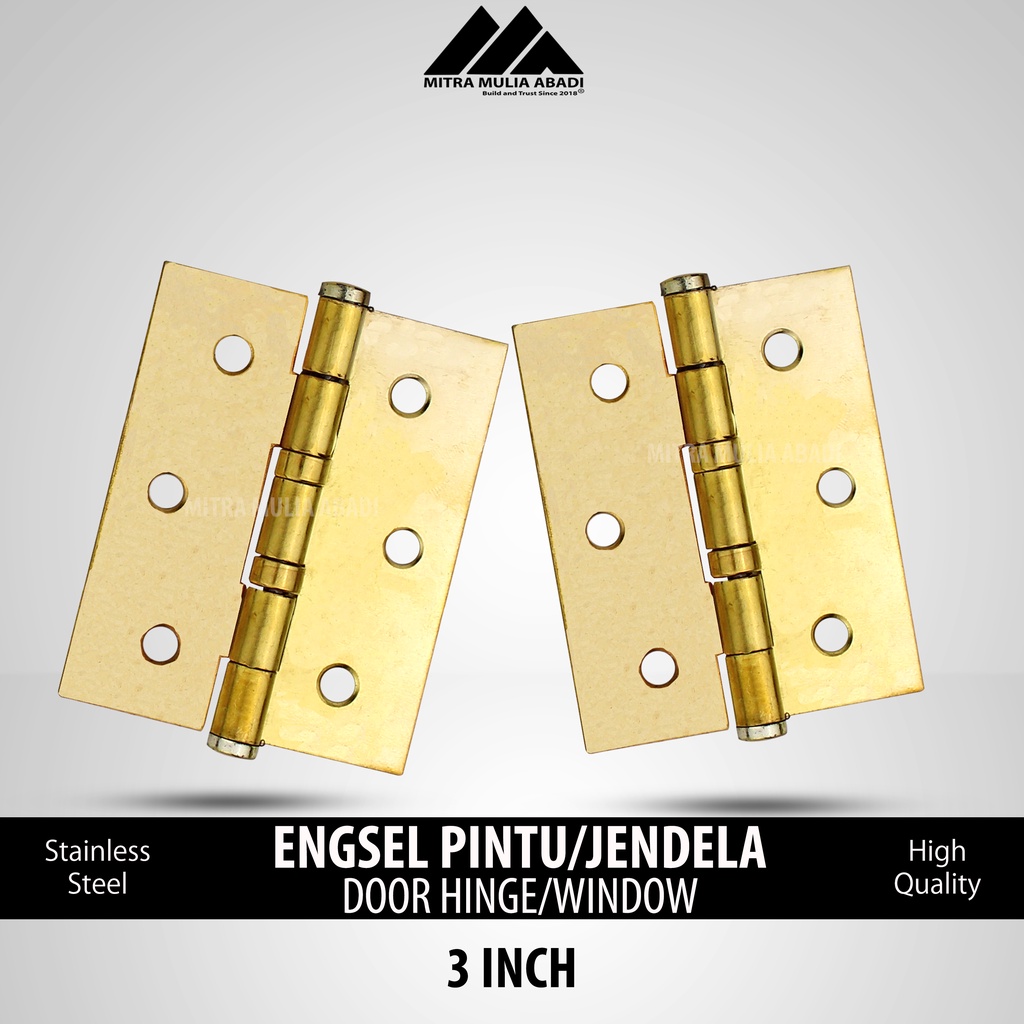 Engsel Pintu 3&quot; Jendela Tebal  HPP GOLD