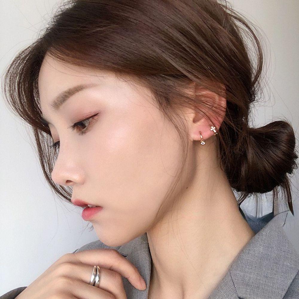 Needway Wanita Anting Klip Mini Elegan Anti Alergi Minimalis Hypoallergeniic Ear Accessories