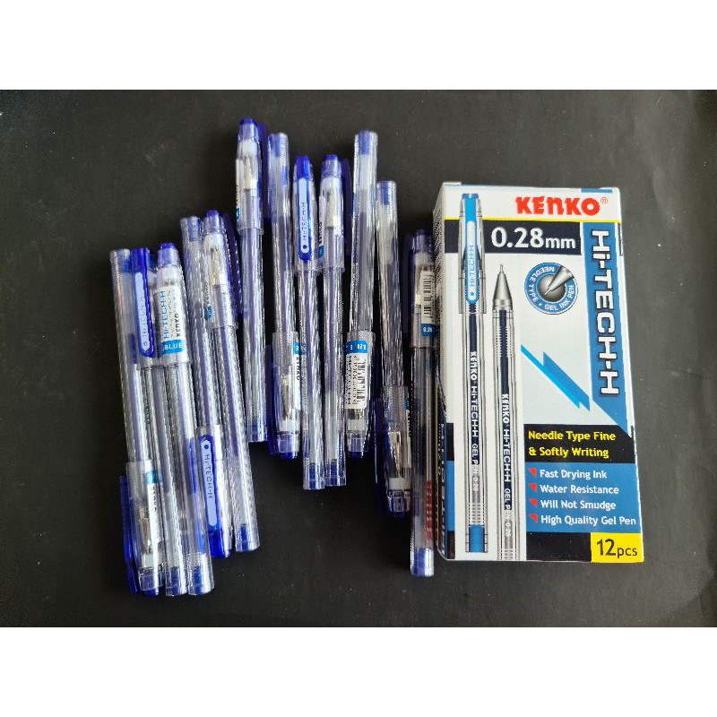 

pulpen ballpoin hi tech kenko 0.28 warna biru