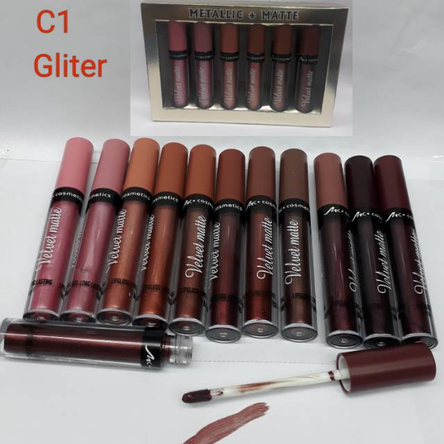 LIP GLOSS METALIC MATT GLITER. L.90077C1