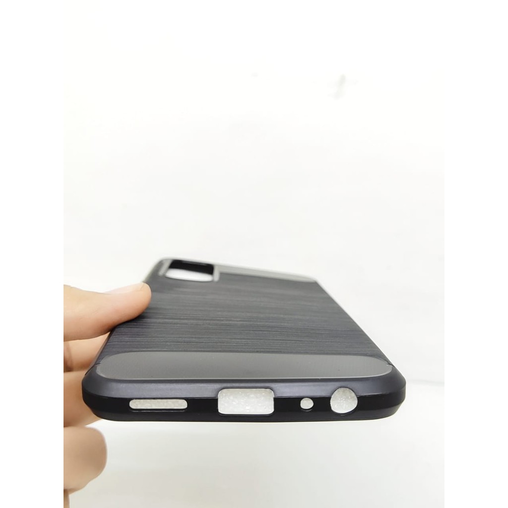 Case Slim Fit Carbon Vivo Y12s 2020 6.51 inchi Softshell Fiber Multi Carbon Anti Melar