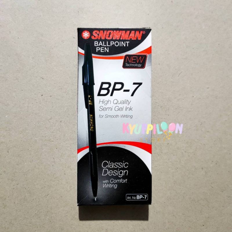 

Ballpoint Pen BP-7 / Gelpen Snowman