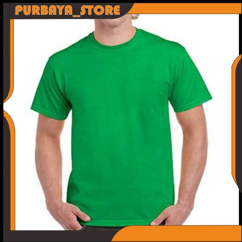 KAOS POLOS HIJAU FUJI/ LENGAN PENDEK/ CATTON COMBED 30S/ KAOS POLOS UNISEX