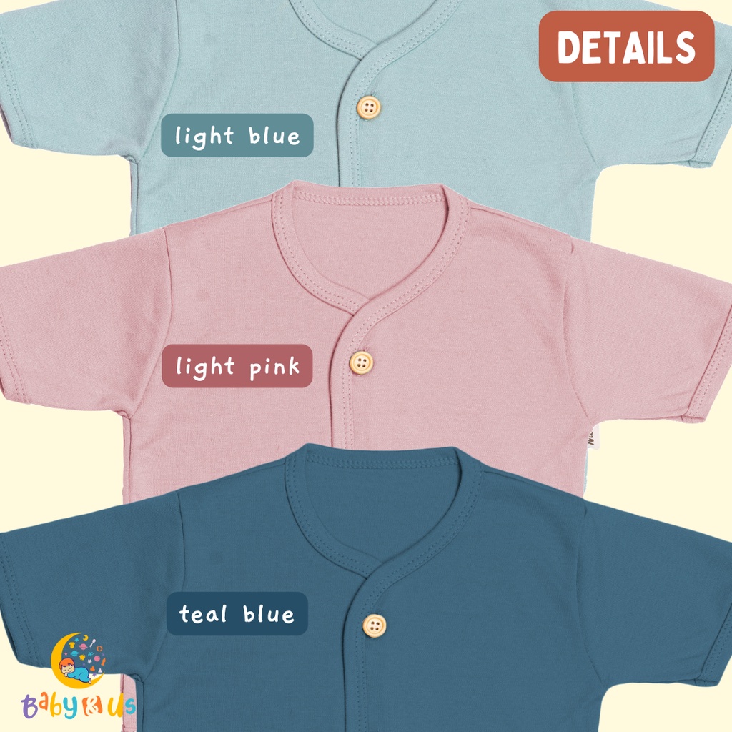 Nice Kids Short Sleeve Baby Set - Setelan Lengan Pendek Celana Pendek Bayi 0-3 3-6 6-12 bulan