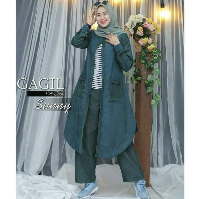 SETELAN OUTER SUNNY GAGIL FASHION BY OVA ORIGINAL