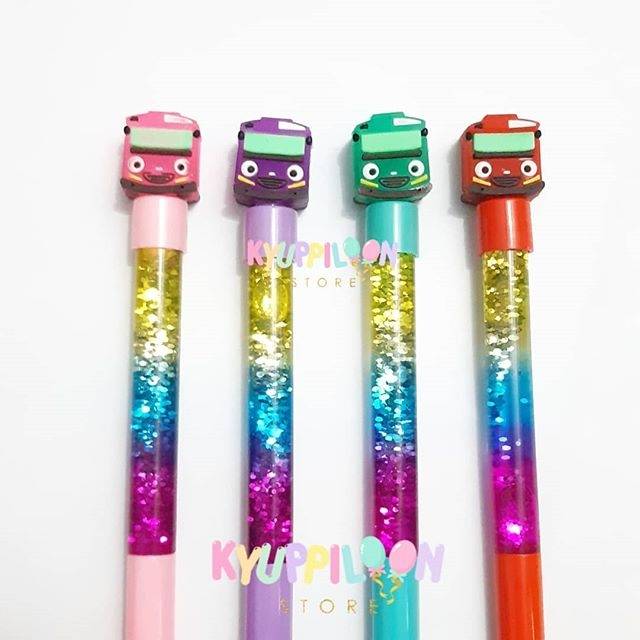 

Pulpen Gel Unik Lucu Glitter Tayo