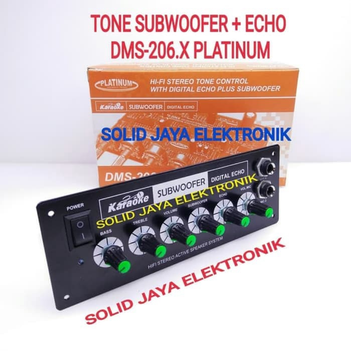 Kit tone control aktif dengan echo dan subwoofer Platinum DMS-206.X