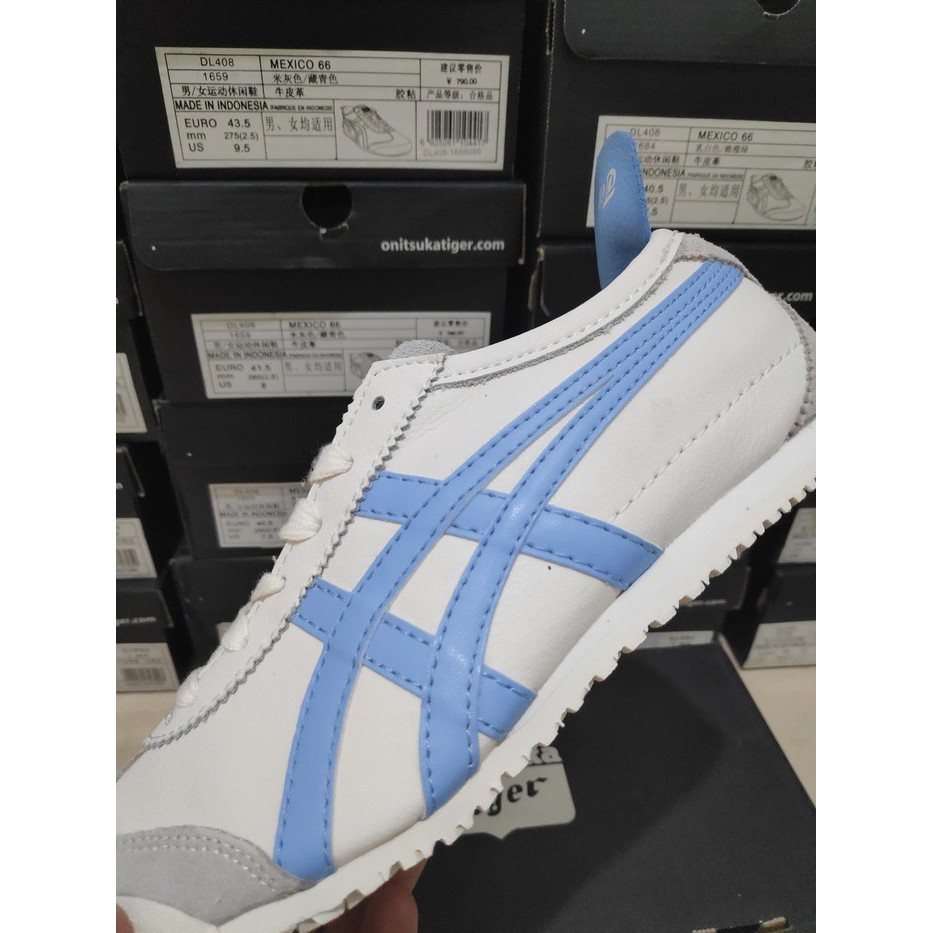 Sepatu Onitsuka Mexico 66 Sky Blue UNC Leather BNIB