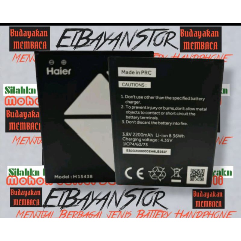 Batrai Haier G7 H15438 Batre Heier G51 H15368 Baterai Original