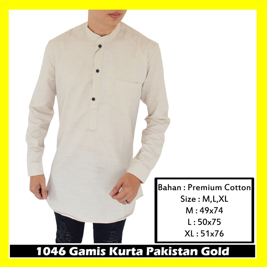 Baju Gamis Kurta Baju Pakistan Gamis Pria Cotton Oxford 