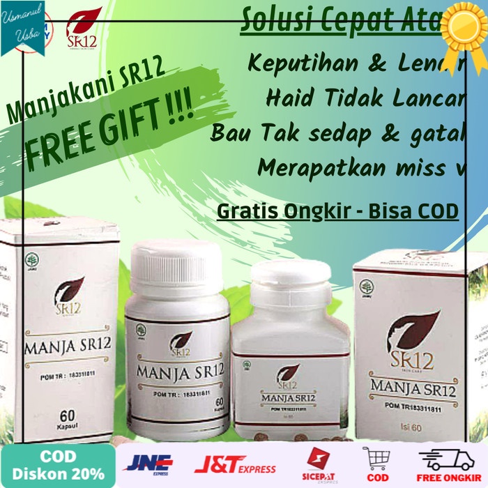 

◾COD◾ Obat Keputihan Herbal Manjakani SR12 - Merapatkan Miss V - BPOM - Butir