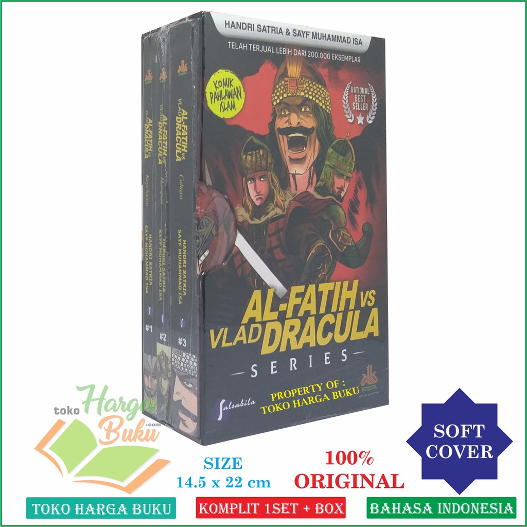 Foto BOX Komik Al-Fatih VS Vlad Dracula SERIES 3 JILID Lengkap ORIGINAL Full Color Salsabila Pustaka Al-Kautsar